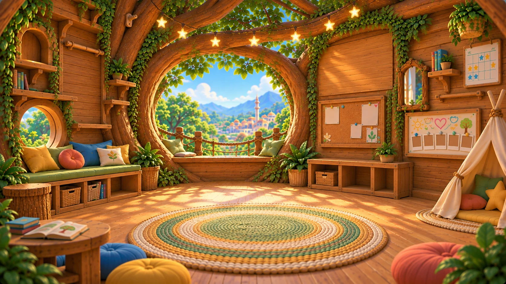 Inside the secret treehouse