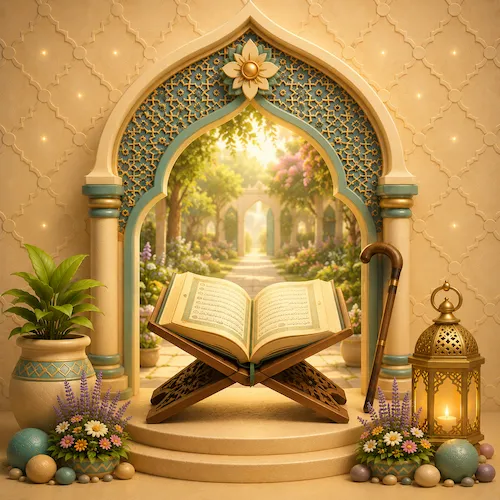 Illustration for Surah Abasa, surah 80 of the Quran