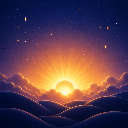 Illustration for Surah Al-Falaq, surah 113 of the Quran
