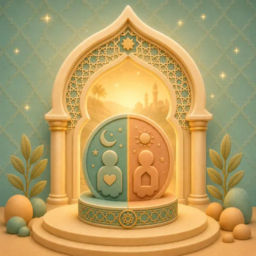 Illustration for Surah Al-Kafirun, surah 109 of the Quran, the disbelievers